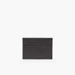 Portefeuilles & Petite Maroquinerie | LACOSTE Porte-Cartes Unie Fg En Cuir