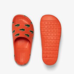 Claquettes & Sandales | LACOSTE Claquettes Serve Slide 2.0 Femme Detail Colore