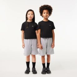 Vetements Fille | LACOSTE Short Enfant Lacoste En Molleton Gratte De Coton Biologique