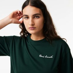 T-Shirts | LACOSTE T-Shirt Relaxed Fit Avec Inscription