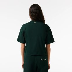 T-Shirts | LACOSTE T-Shirt Relaxed Fit Avec Inscription