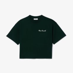 T-Shirts | LACOSTE T-Shirt Relaxed Fit Avec Inscription