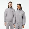 Sweatshirts | LACOSTE Sweatshirt Jogger Unie Col Montant Zippe En Coton Biologique