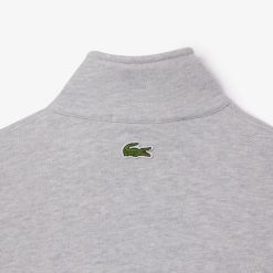 Sweatshirts | LACOSTE Sweatshirt Jogger Unie Col Montant Zippe En Coton Biologique