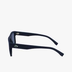 Lunettes De Soleil | LACOSTE Lunettes De Soleil L.12.12 Rectangulaires Modifiees En Resine Vegetale