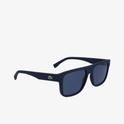 Lunettes De Soleil | LACOSTE Lunettes De Soleil L.12.12 Rectangulaires Modifiees En Resine Vegetale