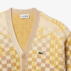 Pullovers | LACOSTE Cardigan Motif Monogramme En Alpaga Et Laine