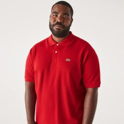 Polos | LACOSTE Polo Homme Lacoste En Petit Pique De Coton Uni - Grande Taille - Big