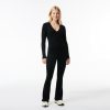 Vetements De Sport | LACOSTE Legging Flare Sans Couture En Maille Cotelee