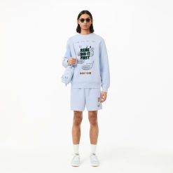 Sweatshirts | LACOSTE Sweatshirt Jogger En Pique Avec Motifs Brevets