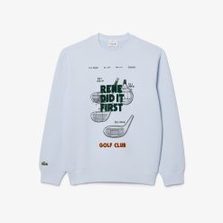 Sweatshirts | LACOSTE Sweatshirt Jogger En Pique Avec Motifs Brevets