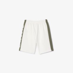 Vetements Fille | LACOSTE Short Enfant Lacoste A Bandes Colorees En Coton Biologique