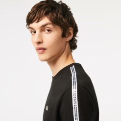 T-Shirts | LACOSTE T-Shirt Homme Lacoste Regular Fit Avec Bandes Siglees Contrastees