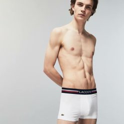 Sous-Vetements & Vetements D'Interieur | LACOSTE Lot De 3 Boxers Courts Iconic Ceinture Tricolore