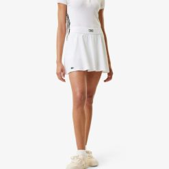 Vetements De Sport | LACOSTE Jupe Tennis Avec Dos Plisse Et Shorty Contraste Ultra-Dry