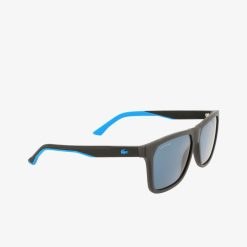 Lunettes De Soleil | LACOSTE Lunettes De Soleil Homme Rectangulaires Rubber Croc