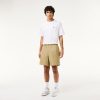 Pantalons & Shorts | LACOSTE Short Elastique Relaxed Fit En Popeline De Coton