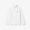 Vetements Fille | LACOSTE T-Shirt Manches Longues A Col Roule En Coton