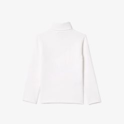 Vetements Fille | LACOSTE T-Shirt Manches Longues A Col Roule En Coton