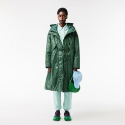 Manteaux & Vestes | LACOSTE Parka Longue Oversize Deperlante A Capuche