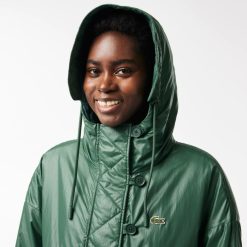 Manteaux & Vestes | LACOSTE Parka Longue Oversize Deperlante A Capuche