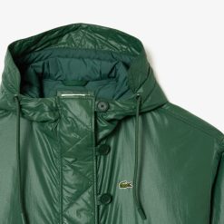 Manteaux & Vestes | LACOSTE Parka Longue Oversize Deperlante A Capuche