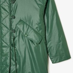 Manteaux & Vestes | LACOSTE Parka Longue Oversize Deperlante A Capuche