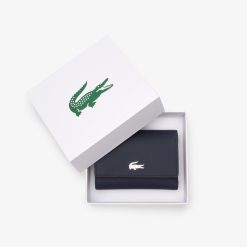 Portefeuilles & Petite Maroquinerie | LACOSTE Porte-Monnaie Femme Lacoste Anna Avec Rabat A Pression