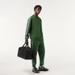 Sweatshirts | LACOSTE Sweatshirt Jogger Homme Classic Fit Avec Bandes Siglees En Molleton