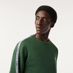 Sweatshirts | LACOSTE Sweatshirt Jogger Homme Classic Fit Avec Bandes Siglees En Molleton