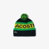 Chapeaux & Casquettes | LACOSTE Bonnet Sigle A Pompon En Laine