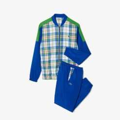 Vetements De Sport | LACOSTE Ensemble De Survetement Homme A Carreaux Lacoste Tennis