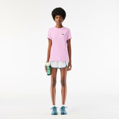 Vetements De Sport | LACOSTE T-Shirt Jersey Technique De Coton Biologique Ultra-Dry