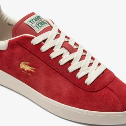 Sneakers | LACOSTE Sneakers Baseshot Homme En Cuir Velours Premium