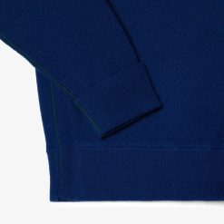 Pullovers | LACOSTE Cardigan Homme Lacoste Relaxed Fit Boutons Ton Sur Ton En Laine