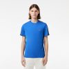 T-Shirts | LACOSTE T-Shirt Jersey De Coton A Bande Siglee