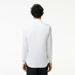 Chemises | LACOSTE Chemise Slim Fit Unie En Coton Premium