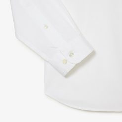 Chemises | LACOSTE Chemise Slim Fit Unie En Coton Premium