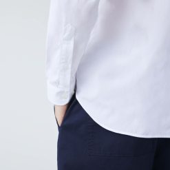 Chemises | LACOSTE Chemise Slim Fit Unie En Coton Premium