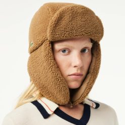 Chapeaux & Casquettes | LACOSTE Chapka Avec Bouton Pression En Sherpa