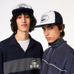 Chapeaux & Casquettes | LACOSTE Casquette Unie Lacoste Bicolore En Mesh Et Neoprene