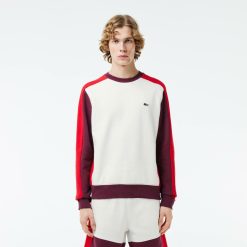 Sweatshirts | LACOSTE Sweatshirt Jogger Color-Block En Molleton Gratte