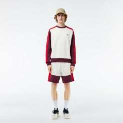 Sweatshirts | LACOSTE Sweatshirt Jogger Color-Block En Molleton Gratte