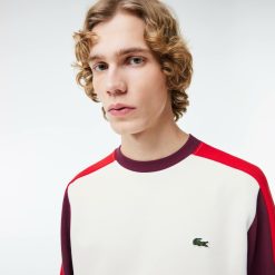 Sweatshirts | LACOSTE Sweatshirt Jogger Color-Block En Molleton Gratte