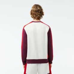 Sweatshirts | LACOSTE Sweatshirt Jogger Color-Block En Molleton Gratte