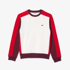 Sweatshirts | LACOSTE Sweatshirt Jogger Color-Block En Molleton Gratte