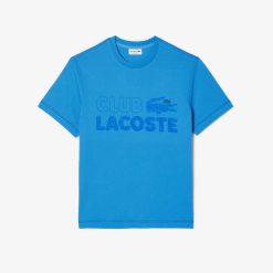 T-Shirts | LACOSTE T-Shirt Homme Lacoste Imprime Vintage En Coton Biologique