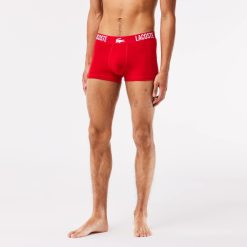 Sous-Vetements & Vetements D'Interieur | LACOSTE Lot De 3 Boxers Courts Homme Lacoste Avec Marquage En Jersey