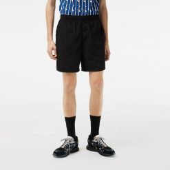 Pantalons & Shorts | LACOSTE Short Homme Lacoste En Taffetas Deperlant