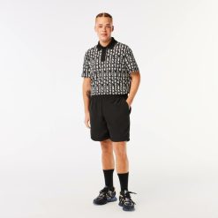 Pantalons & Shorts | LACOSTE Short Homme Lacoste En Taffetas Deperlant